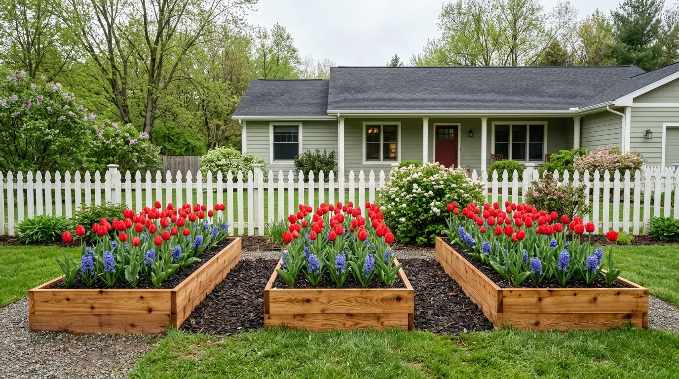 Stone Raised Bed With Texture